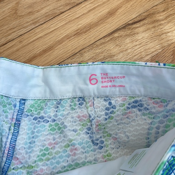 NWT lilly pulitzer bay blue coasting buttercup shorts - Picture 4 of 5